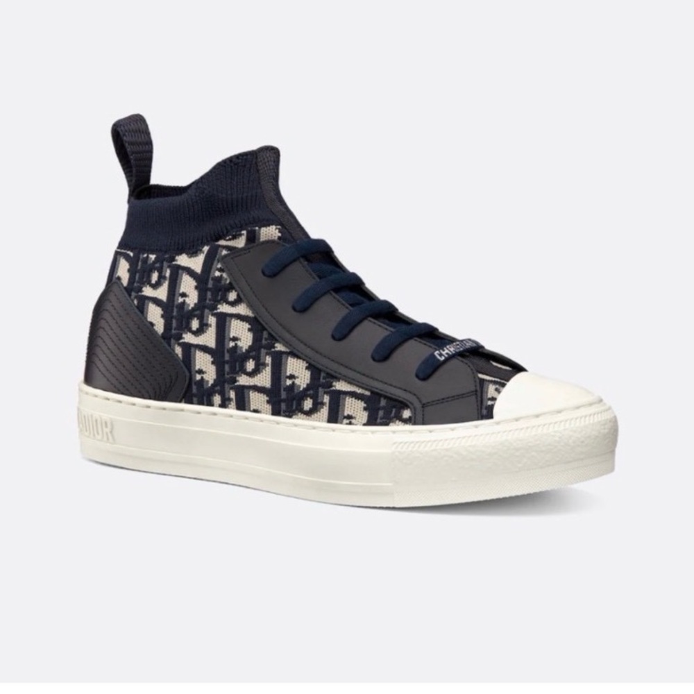 Dior Walk N Dior Oblique High-Top Sneakers- size 40
